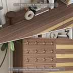 55-Inch Hand-Carved Buffet Sideboard with Drawers and Doors