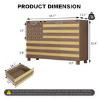 55-Inch Hand-Carved Buffet Sideboard with Drawers and Doors