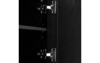 66-Inch Wood TV Stand with Sliding Doors and Cable Management