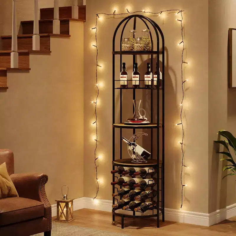 5-Light Drum Fabric Pendant Chandelier for Living Room