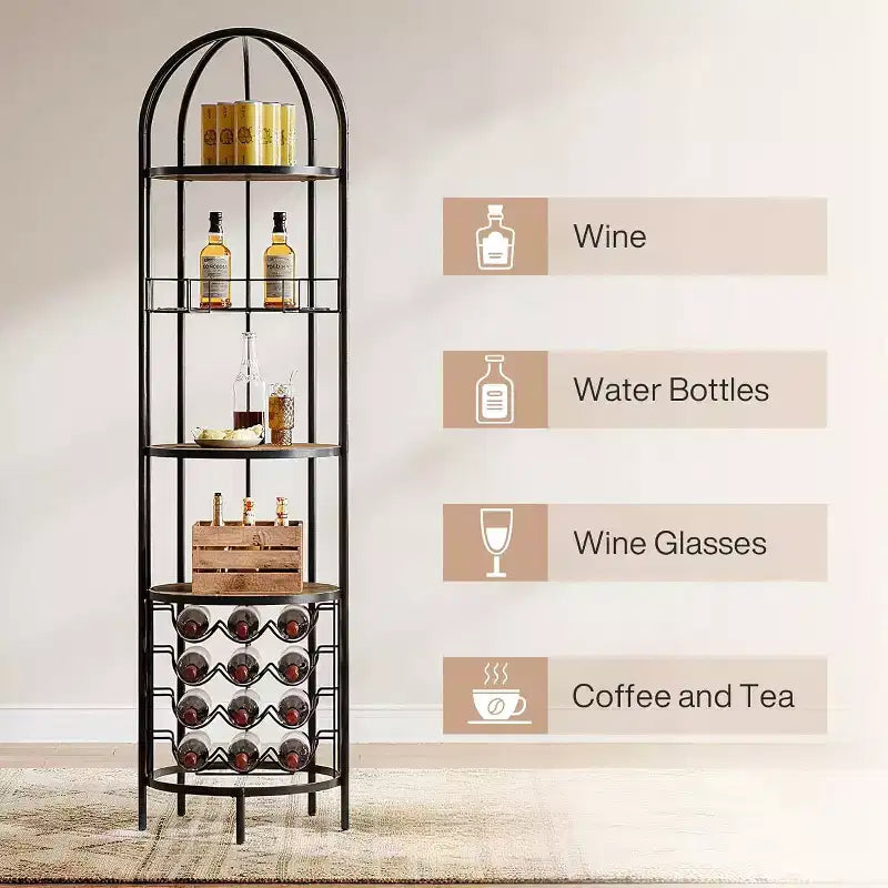 5-Light Drum Fabric Pendant Chandelier for Living Room
