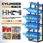 Refrigerant Tank Rack - Gas Cylinder Holder for Freon, Oxygen, Nitrogen