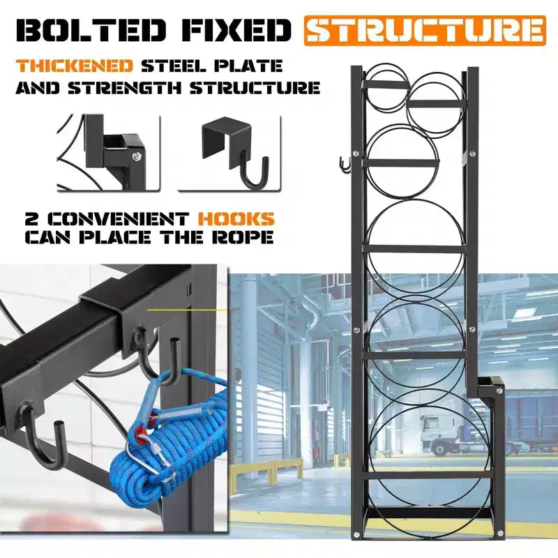 Refrigerant Tank Rack - Gas Cylinder Holder for Freon, Oxygen, Nitrogen