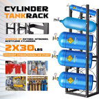 Refrigerant Tank Rack - Gas Cylinder Holder for Freon, Oxygen, Nitrogen