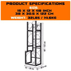 Refrigerant Tank Rack - Gas Cylinder Holder for Freon, Oxygen, Nitrogen