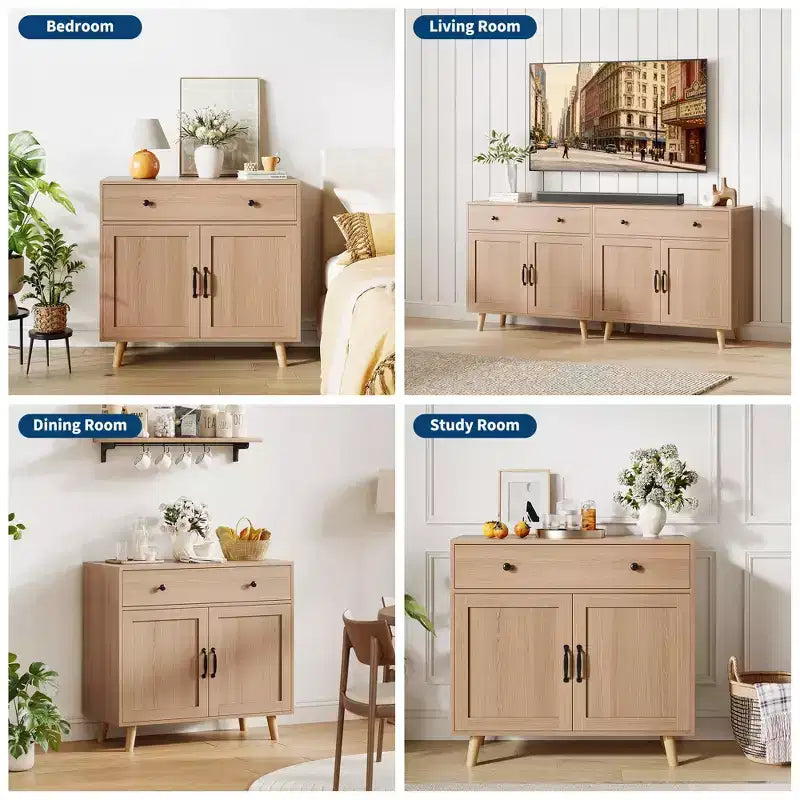 Credenza con ante e cassetti per sala da pranzo o cucina