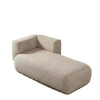 Modern Upholstered Chaise Lounge with High-Density Foam, Stylish Elegant Seating, Comfy Boucle Sofa for Living Room or Bedroom