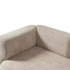 Modern Upholstered Chaise Lounge with High-Density Foam, Stylish Elegant Seating, Comfy Boucle Sofa for Living Room or Bedroom