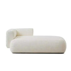 Modern Upholstered Chaise Lounge with High-Density Foam, Stylish Elegant Seating, Comfy Boucle Sofa for Living Room or Bedroom