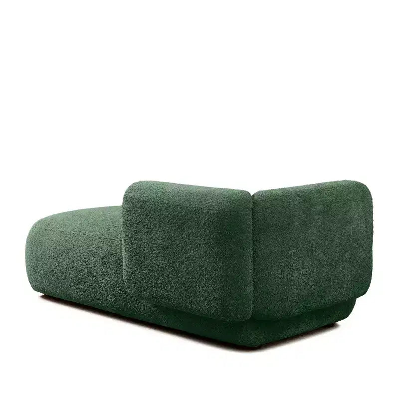 Modern Upholstered Chaise Lounge with High-Density Foam, Stylish Elegant Seating, Comfy Boucle Sofa for Living Room or Bedroom