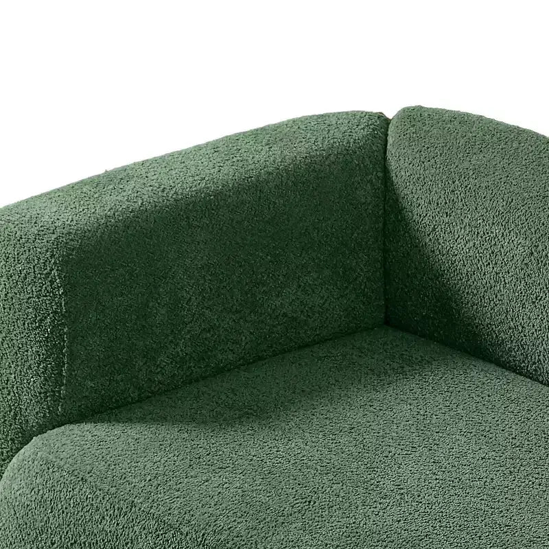 Modern Upholstered Chaise Lounge with High-Density Foam, Stylish Elegant Seating, Comfy Boucle Sofa for Living Room or Bedroom