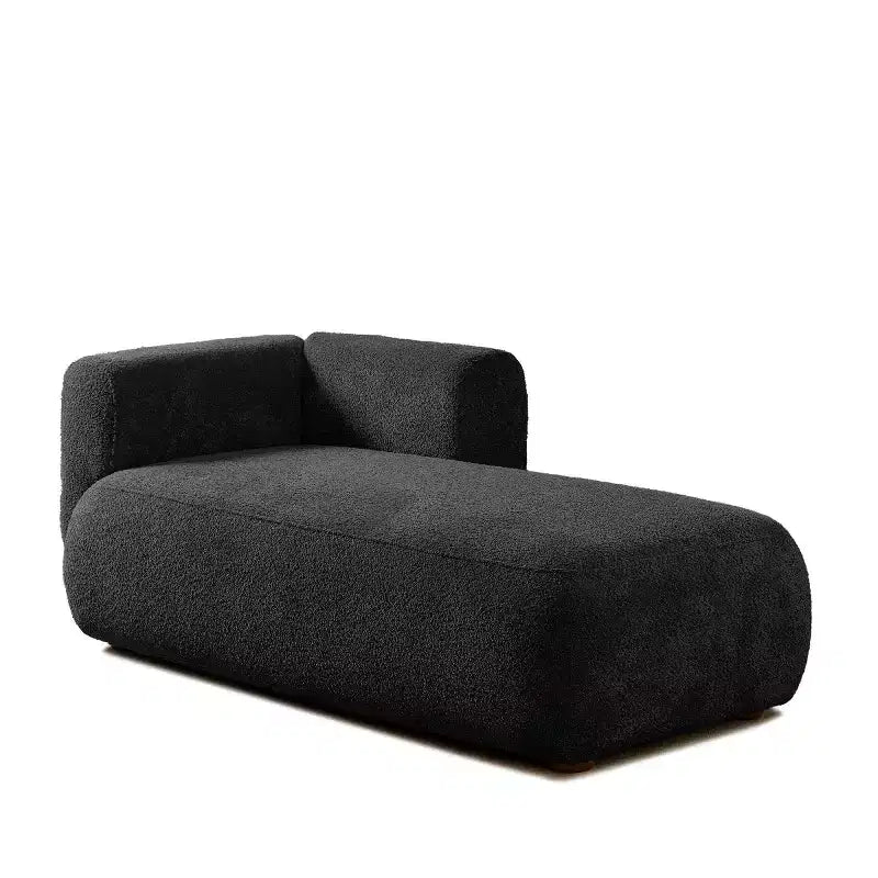 Modern Upholstered Chaise Lounge with High-Density Foam, Stylish Elegant Seating, Comfy Boucle Sofa for Living Room or Bedroom