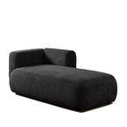 Modern Upholstered Chaise Lounge with High-Density Foam, Stylish Elegant Seating, Comfy Boucle Sofa for Living Room or Bedroom