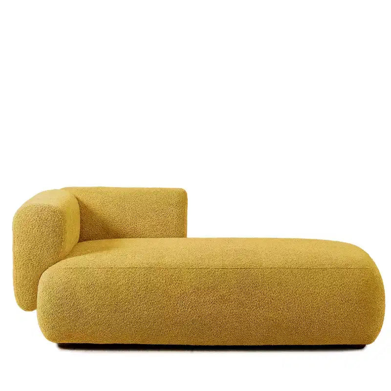 Modern Upholstered Chaise Lounge with High-Density Foam, Stylish Elegant Seating, Comfy Boucle Sofa for Living Room or Bedroom