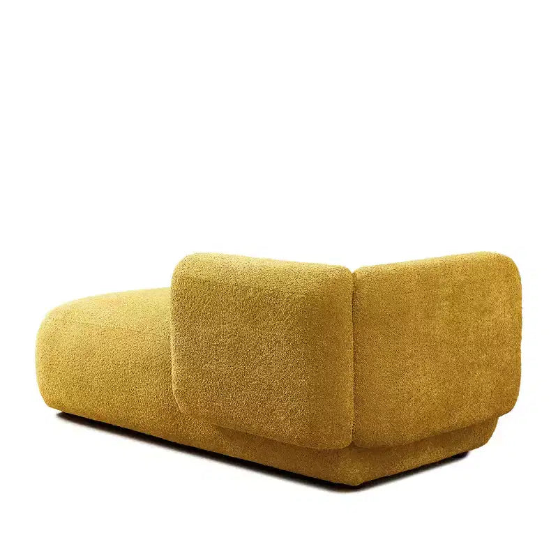 Modern Upholstered Chaise Lounge with High-Density Foam, Stylish Elegant Seating, Comfy Boucle Sofa for Living Room or Bedroom