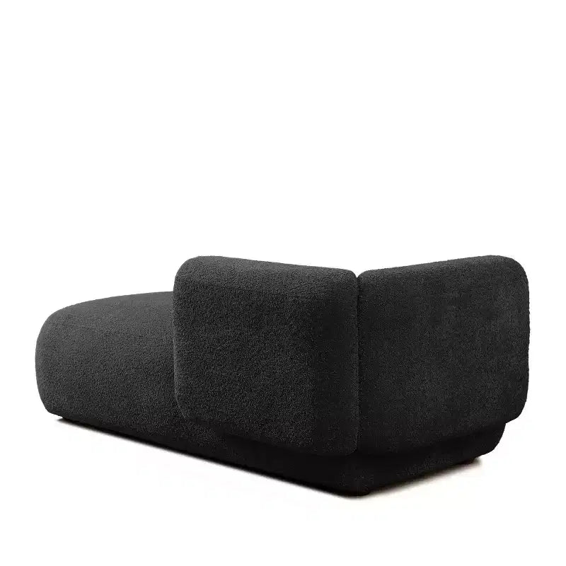 Modern Upholstered Chaise Lounge with High-Density Foam, Stylish Elegant Seating, Comfy Boucle Sofa for Living Room or Bedroom