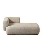 Modern Upholstered Chaise Lounge with High-Density Foam, Stylish Elegant Seating, Comfy Boucle Sofa for Living Room or Bedroom