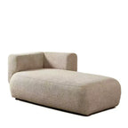 Modern Upholstered Chaise Lounge with High-Density Foam, Stylish Elegant Seating, Comfy Boucle Sofa for Living Room or Bedroom