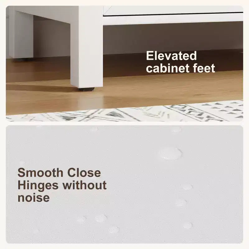 Mobile bagno con lavabo in ceramica e ante con chiusura soft-close