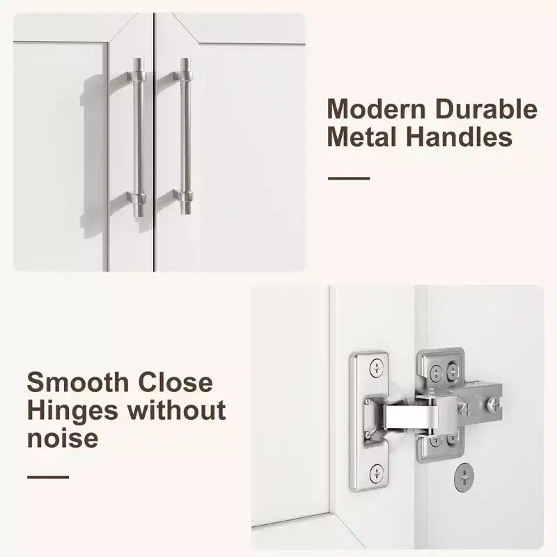 Mobile bagno con lavabo in ceramica e ante con chiusura soft-close