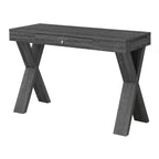 Kids Computer Desk with Open Storage Shelf in White