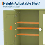 Wall-Mounted Bathroom Cabinet with Mirror Door and Adjustable Shelves