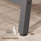 71-Inch Dining Table with Metal Frame, Seats 6 to 8