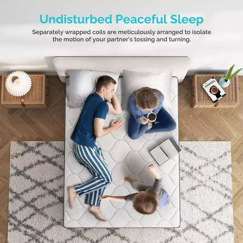 10-Inch Hybrid Mattress with 5-Zone Pocket Coil Support