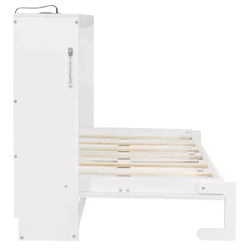 Letto a scomparsa pieghevole con illuminazione sotto il letto e presa integrata