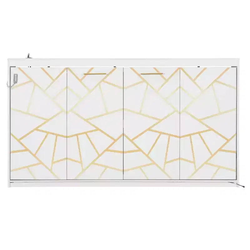 Side-Folding Murphy Bed with Under-Bed Lighting and Built-In Outlet