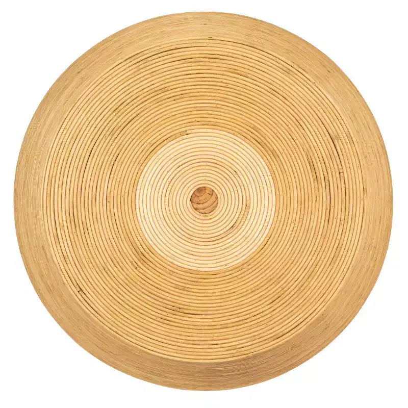 Round Barrel Accent Table Natural