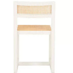 Elm Wood and Cane Dining Chair, Armless, 275 lb Capacity