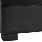 Large Tufted Storage Bench with Hinged Lid, 550 lb Capacity