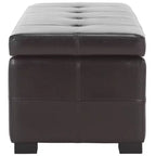 Large Tufted Storage Bench with Hinged Lid, 550 lb Capacity