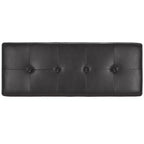 Large Tufted Storage Bench with Hinged Lid, 550 lb Capacity