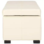Large Tufted Storage Bench with Hinged Lid, 550 lb Capacity