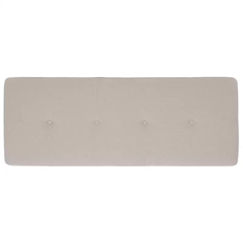 Large Tufted Storage Bench with Hinged Lid, 550 lb Capacity