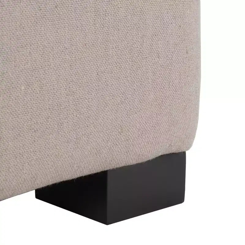 Large Tufted Storage Bench with Hinged Lid, 550 lb Capacity
