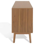 6-Drawer Dresser with Acacia Veneer and Tapered Legs