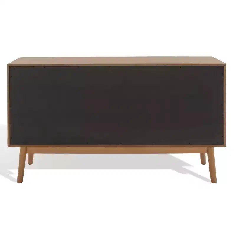 6-Drawer Dresser with Acacia Veneer and Tapered Legs