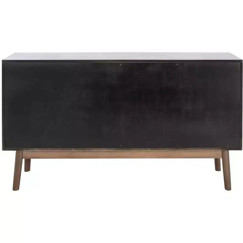 6-Drawer Dresser with Acacia Veneer and Tapered Legs