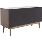 6-Drawer Dresser with Acacia Veneer and Tapered Legs