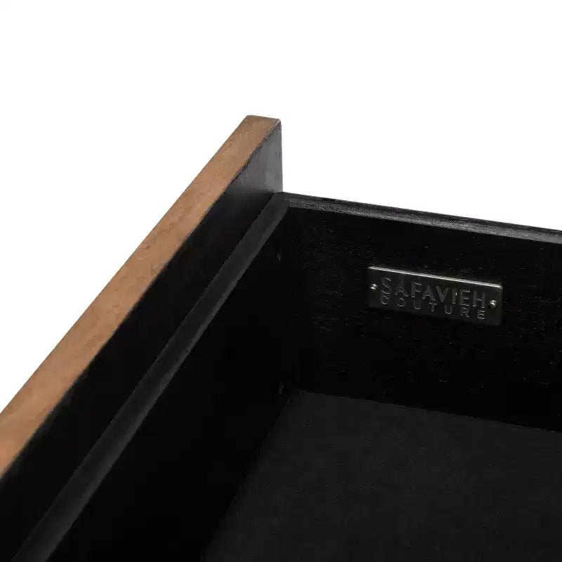 6-Drawer Dresser with Acacia Veneer and Tapered Legs