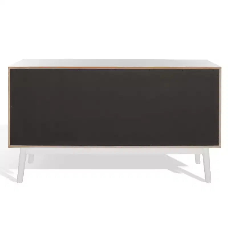 6-Drawer Dresser with Acacia Veneer and Tapered Legs
