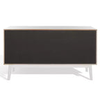 6-Drawer Dresser with Acacia Veneer and Tapered Legs