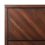 6-Drawer Dresser with Acacia Veneer and Tapered Legs