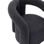 Boucle Accent Chair with Pine Frame and High-Density Foam