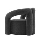 Boucle Accent Chair with Pine Frame and High-Density Foam