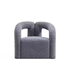 Boucle Accent Chair with Pine Frame and High-Density Foam