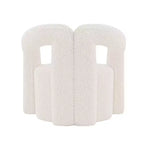 Boucle Accent Chair with Pine Frame and High-Density Foam